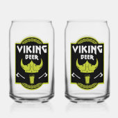 Viking Beer Drinker Blikvorm Glas (Achterkant)