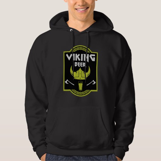 Viking Beer Drinker Hoodie (Voorkant)