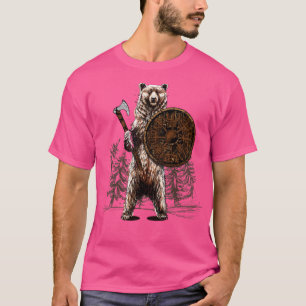 Viking Beer Warrior Odin Berserker Vikingen Noors  T-shirt