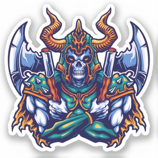 Viking Berserker Sticker (Voorkant)