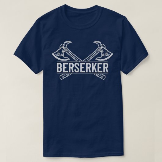 Viking Berserker Warrior Ax Valhalla Norse Mythol T-shirt (Design voorkant)