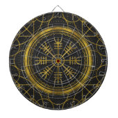 Viking-beschermingstroepen helm van awe talisman dartbord (Voorkant)