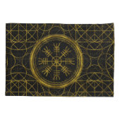 Viking-beschermingstroepen helm van awe talisman kussensloop (Achterkant)