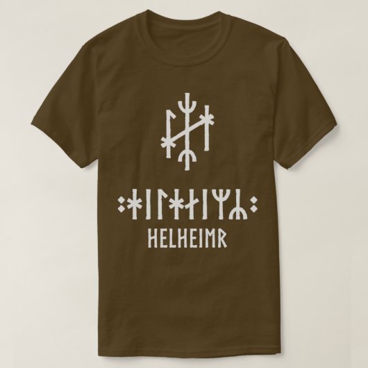 Viking Bind Rune Helheim T-shirt (Design voorkant)