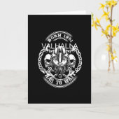 Viking Birth Year 51 "Valhalla moet wachten" Kaart (Gele Bloem)