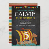 Viking Birthday Kaart (Voorkant / Achterkant)