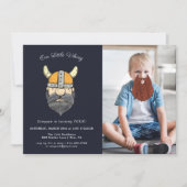 Viking Birthday Party | Fun Beard op foto (Voorkant)