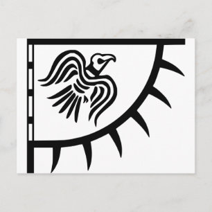 Viking Black Raven Banner Briefkaart