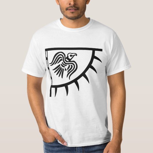 Viking Black Raven Flag Banner T-shirt (Voorkant)