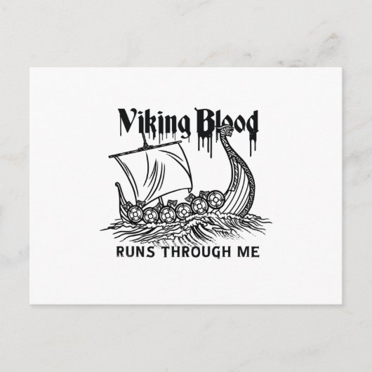 Viking bloed briefkaart (Voorkant)