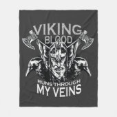 Viking bloed fleece deken (Voorkant)