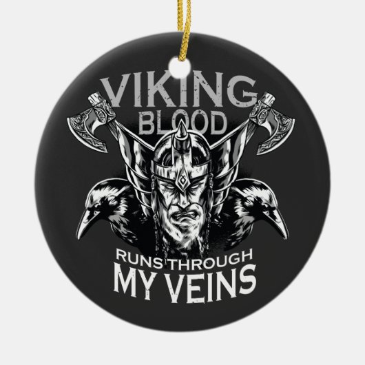 Viking bloed keramisch ornament (Voorkant)