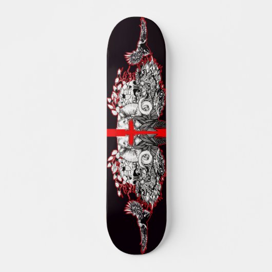 Viking Bloed Kruis Skateboard (Voorkant)