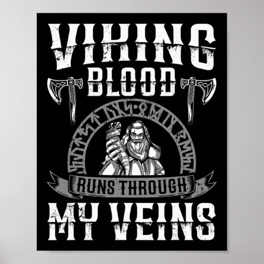 Viking Bloed loopt door mijn familie en onze onafh Poster (Voorkant)