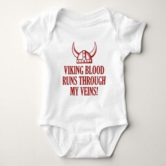 Viking Bloed loopt door mijn zegen Romper (Voorkant)