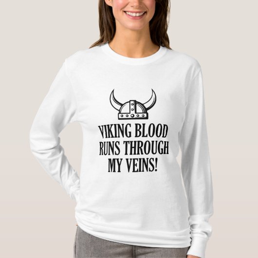 Viking Bloed loopt door mijn zegen T-shirt (Voorkant)
