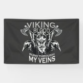 Viking bloed spandoek (Horizontaal)