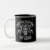 Viking bloed tweekleurige koffiemok (Links)