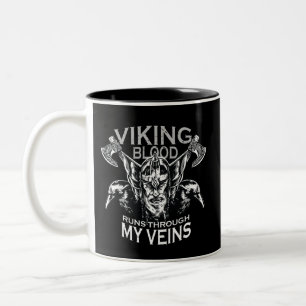 Viking bloed tweekleurige koffiemok