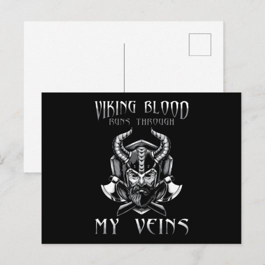 Viking Blood Briefkaart (Voorkant / Achterkant)