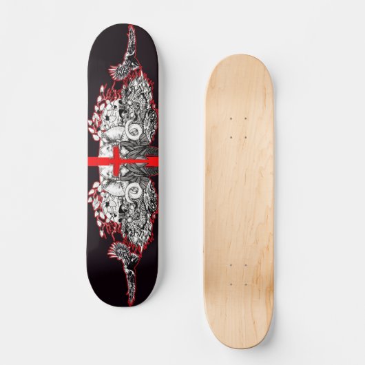 Viking Blood Cross Skateboard (Voorkant)