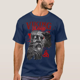 Viking Blood Odin en cultuur van de Vikingen T-shirt