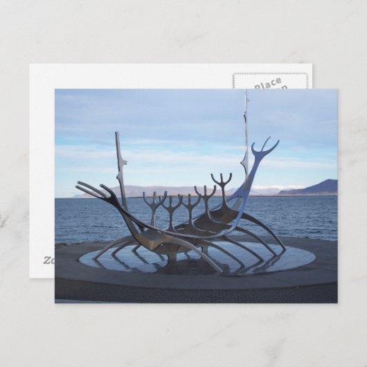 Viking Boat Briefkaart (Voorkant / Achterkant)