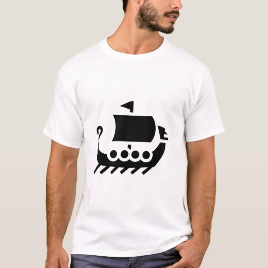 Viking Boat T-shirt (Voorkant)