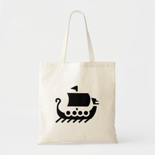 Viking Boat Tote Bag (Voorkant)