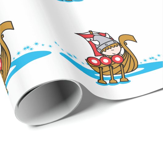 Viking Boy Cadeaupapier (Rol Hoek)