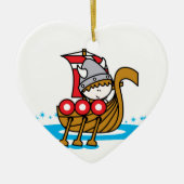 Viking Boy Keramisch Ornament (Voorkant)