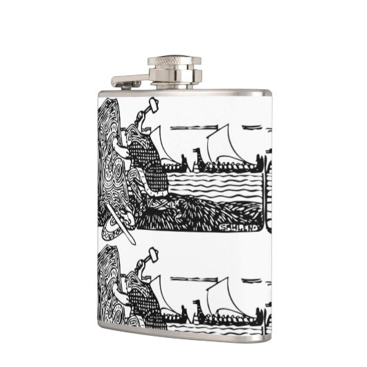 Viking Carving Runes Heupfles (Links)