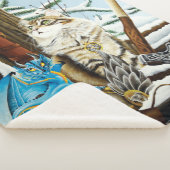 Viking Cat en Blue Dragon Sherpa Deken (3/4)