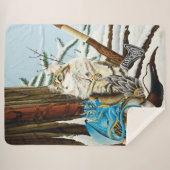 Viking Cat en Blue Dragon Sherpa Deken (Voorkant (horizontaal))