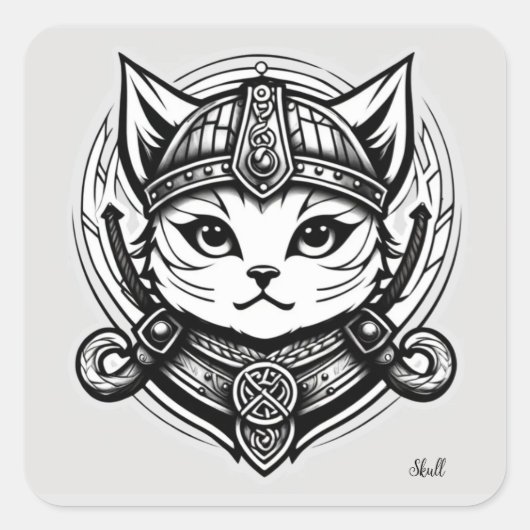 Viking Cat Stickers (Voorkant)