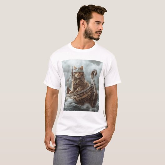Viking Cat T-shirt (Voorkant volledig)