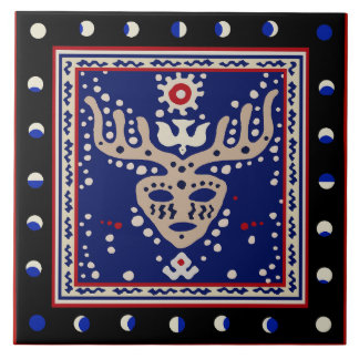 Viking Celestial Shaman Ceramic Tile Tegeltje