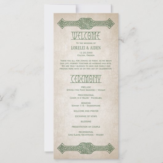 Viking Celtic Gamer Trouwprogramma (Voorkant)