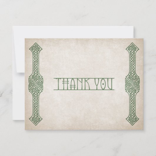 Viking Celtic Gamer Wedding Bedankkaart (Voorkant)