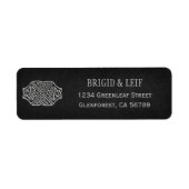 Viking Celtic Gamer Wedding Etiket (Voorkant)