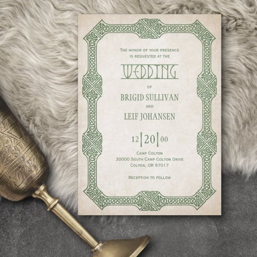 Viking Celtic Gamer Wedding Kaart