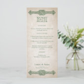 Viking Celtic Gamer Wedding Menu (Staand voorkant)