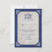 Viking Celtic Gamer Wedding RSVP Kaartje (Voorkant)