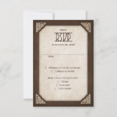 Viking Celtic Gamer Wedding RSVP Kaartje (Voorkant)