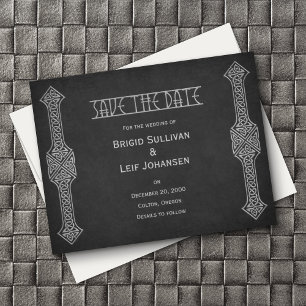 Viking Celtic Gamer Wedding Save The Date