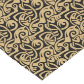 Viking Celtic Intertwining Animal Pattern Fabric Korte Tafelloper (Hoek)