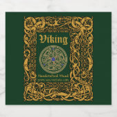  Viking Celtic Knots Bier Etiket (Enkel label)
