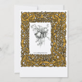 Viking Celtic Knots Border Wedding Kaart (Achterkant)