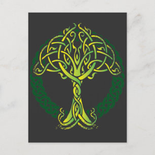 Viking Celtic Knotwork Tree of Life Briefkaart