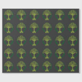 Viking Celtic Knotwork Tree of Life Cadeaupapier (Vlak)